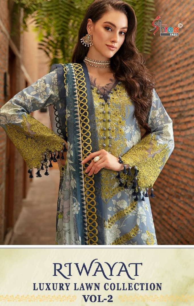 RIWAYAT LUXURY LAWN VOL-02 by Shree